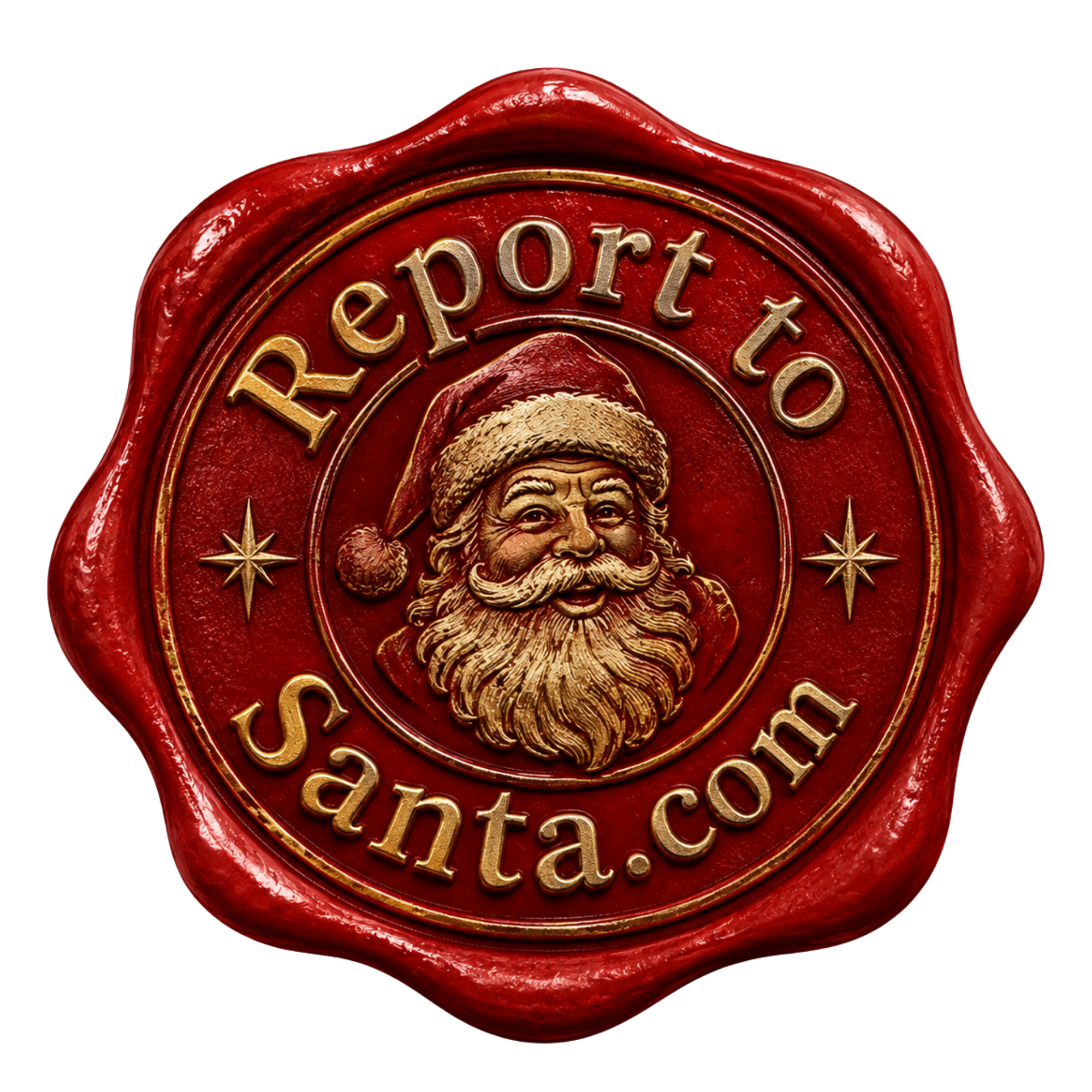 Report To Santa wax seal